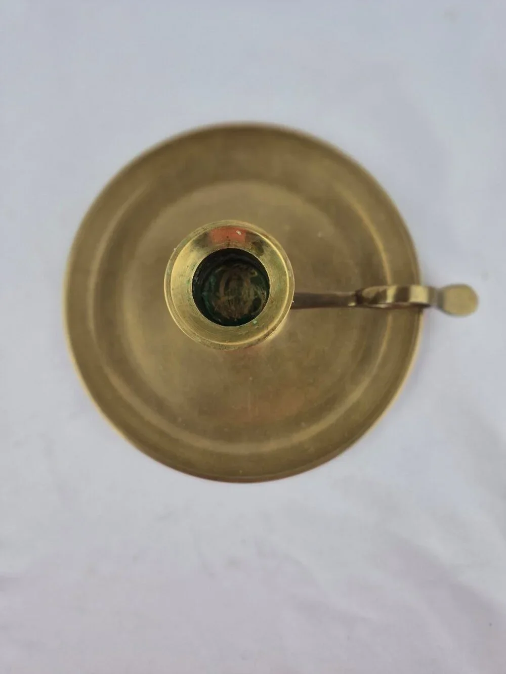 Vintage Brass Chamberstick Candle Holder vintage brass